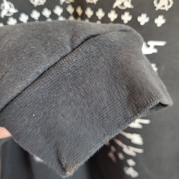 Merry Trekmas Star Trek Christmas Sweatshirt S 34-36 Black Starfleet Hanes Pro - Picture 6 of 8